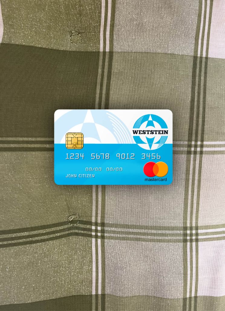 Download United Kingdom Weststein bank mastercard photolook front Photoshop template